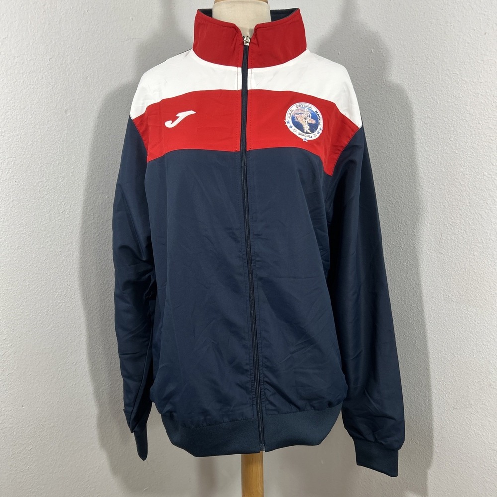 Joma Windbreaker Jacket Mens XL Multi Track Zip‎ Up Retro Sportstyle Y2K